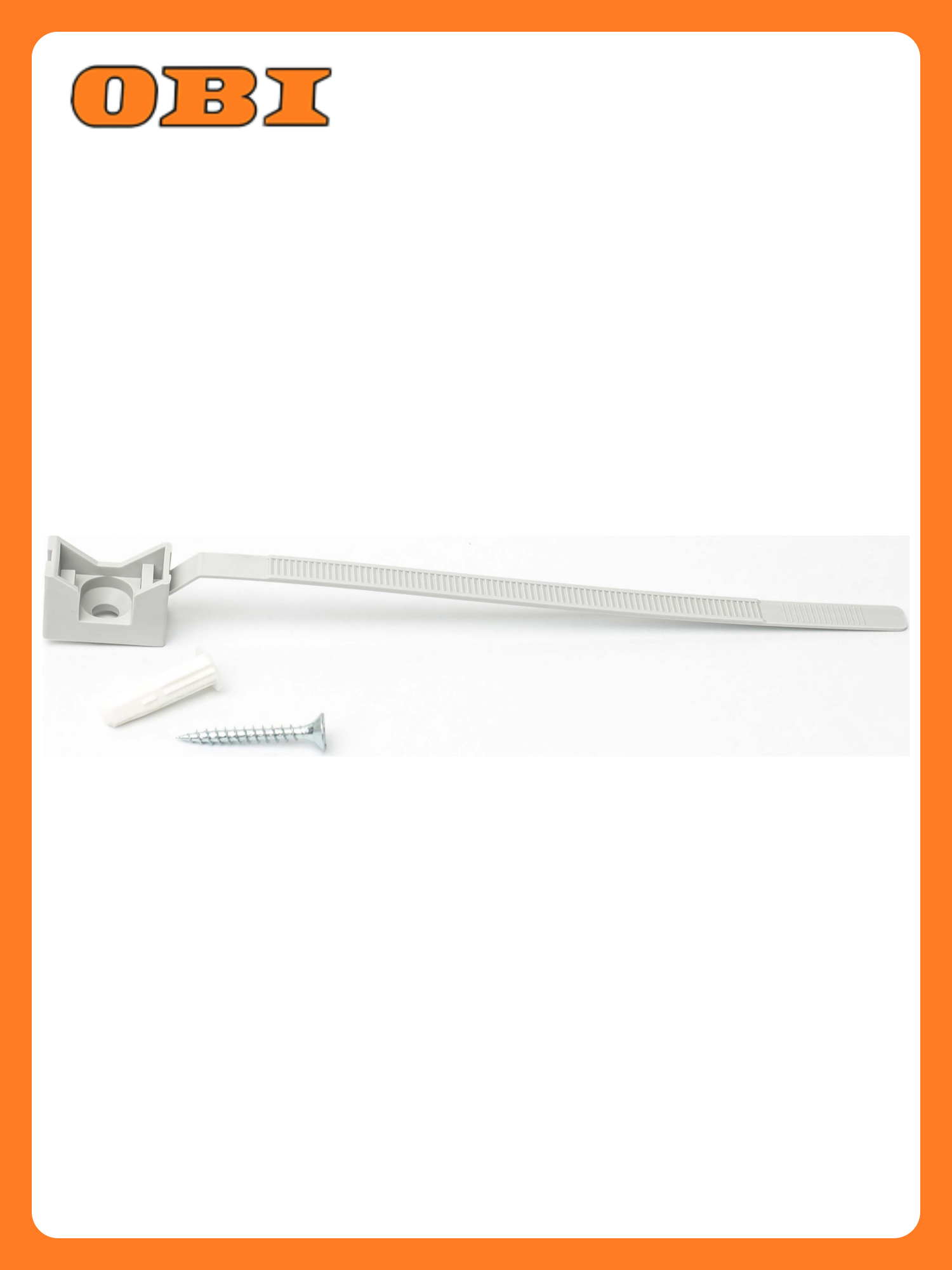 Стяжка для труб и кабеля Европартнер PRNT 25 см серый 10 шт