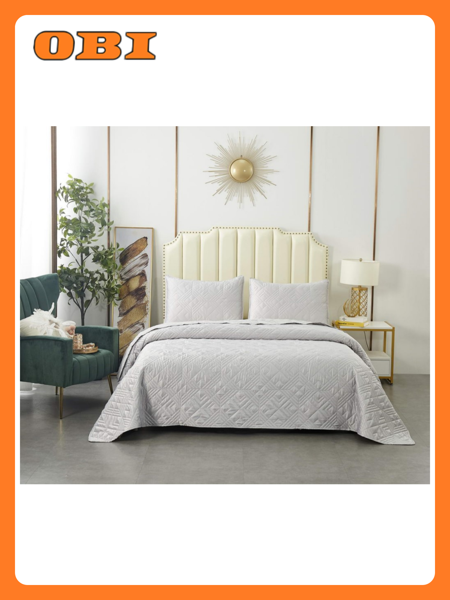 Покрывало Евро 230х250 в комплекте с наволочками 50х70 2шт Sofi de Marko Себастьян серое