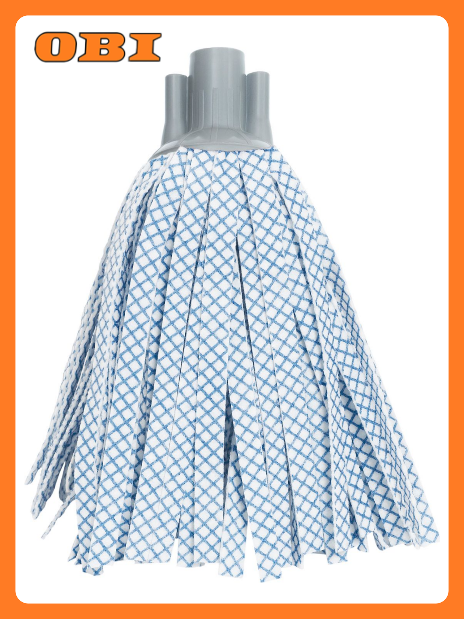 Насадка для швабры Apex микрофибра веревочный моп синяя 34 см