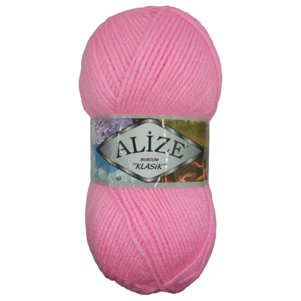 Пряжа для вязания Alize Burcum klasik 191 розовый 100 гр/210 м 100% акрил