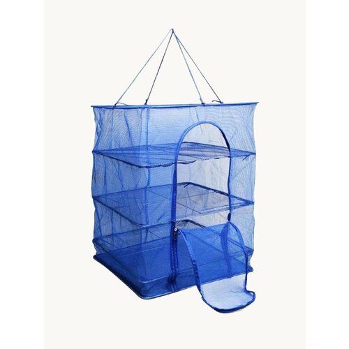 Подвесная/складная сетка сушилка для рыбы, овощей и фруктов 50x50x70 см
