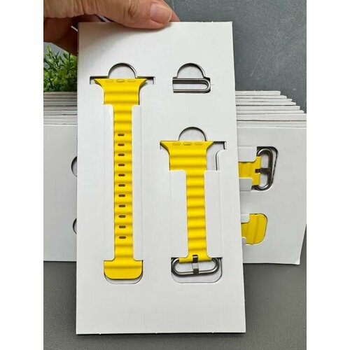 фото Ремешок ocean band yellow (без коробки) для apple watch 49mm (ultra 1-2) mqec3zm/a