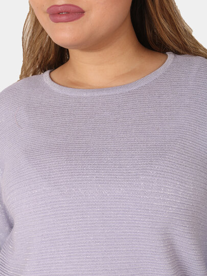 Свитер , размер OneSize, сиреневый — фото 1