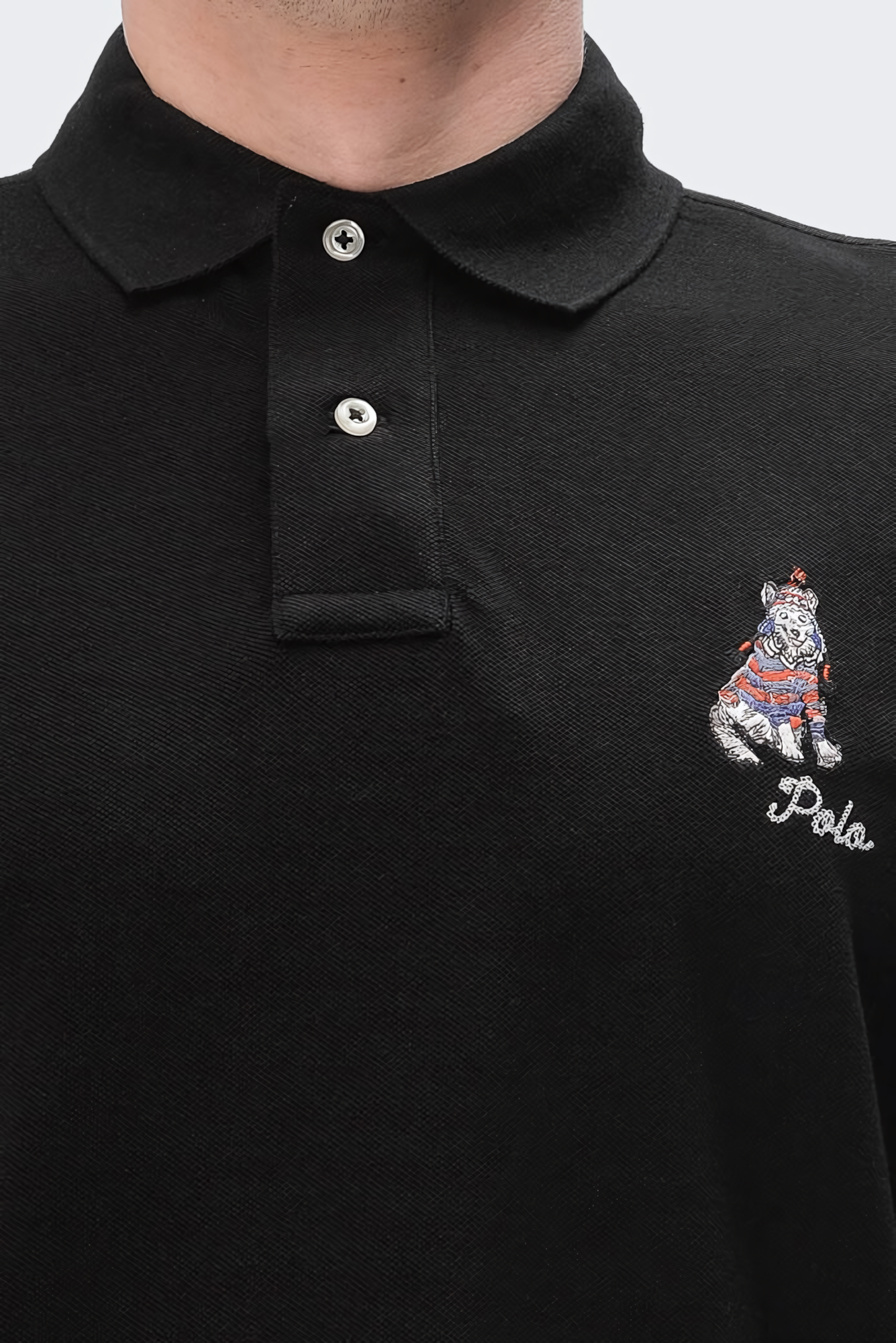 Поло Polo Ralph Lauren, размер S, чёрный — фото 1