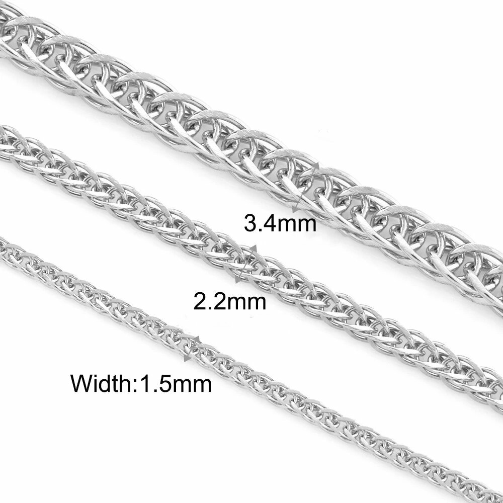 Цепочка из нержавеющей стали "Лисий хвост", 2.2mm, Steel