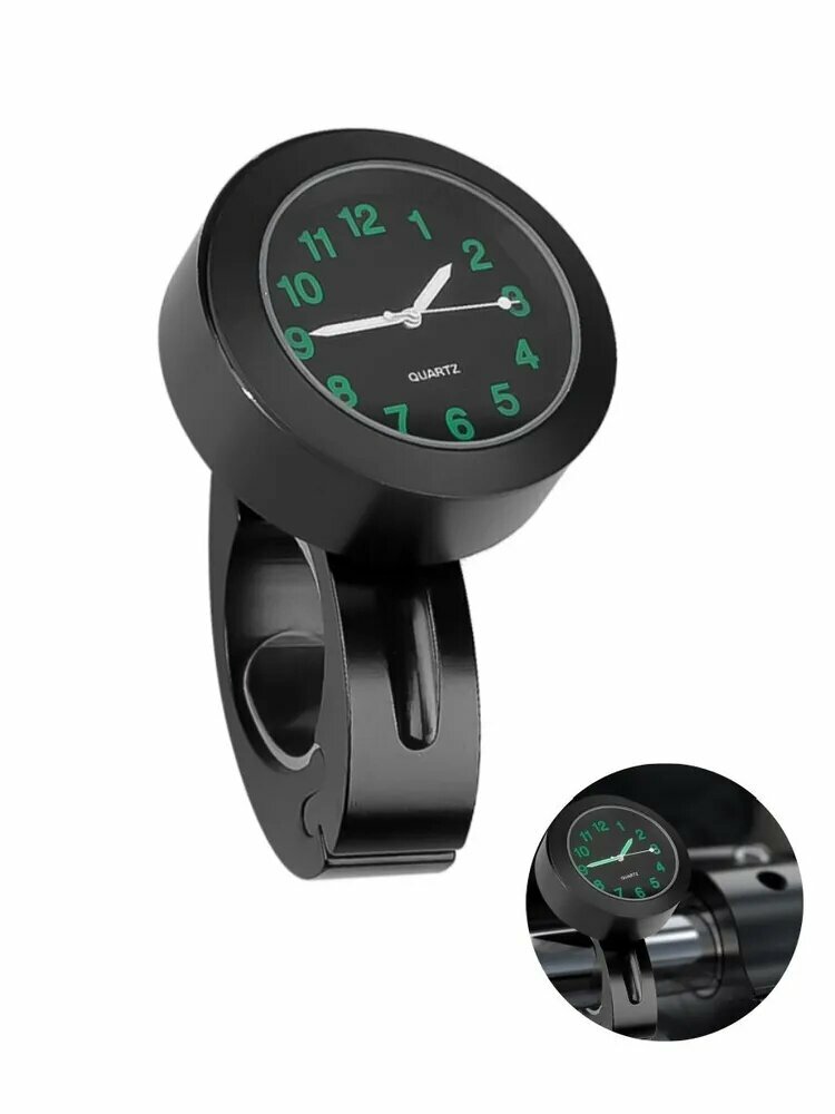 Водонепроницаемые часы на руль мотоцикла 2225 мм, универсальное крепление, металлический корпус