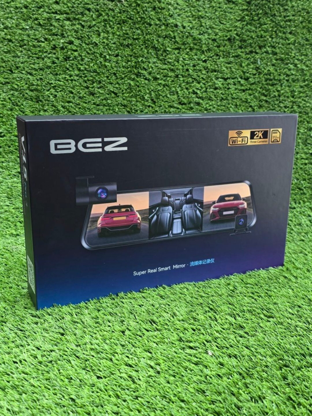 Видеорегистратор BEZ 2k Wifi (3 камеры, флеш-накопитель до 512 ГБ)