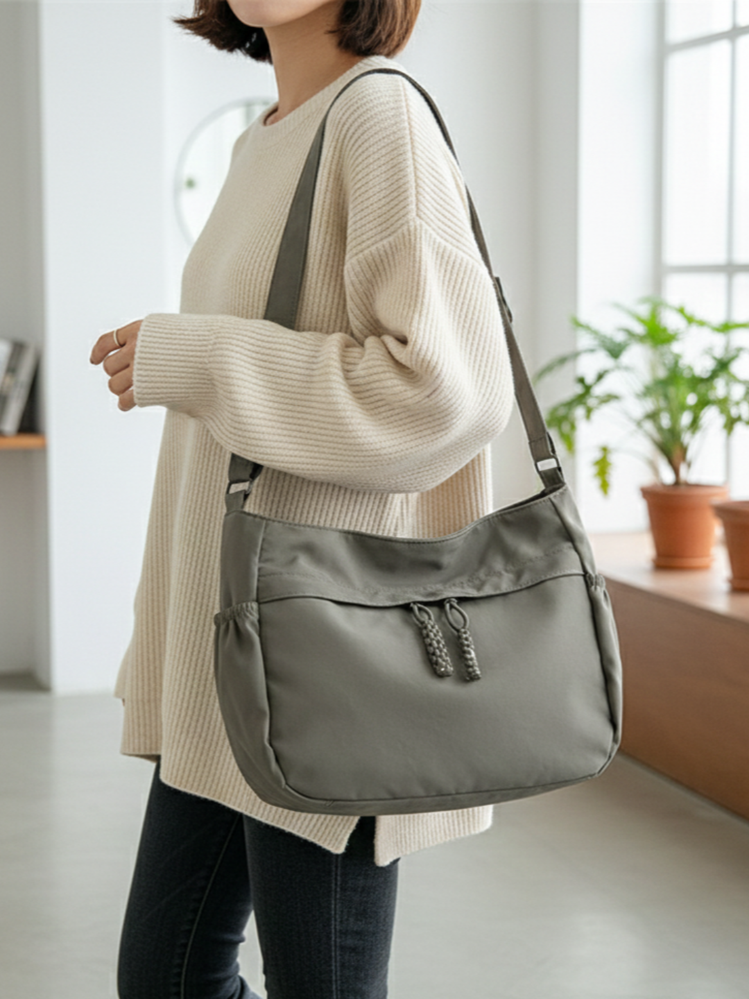 Сумка шоппер  Универсал, хаки/камуфляж — фото 1