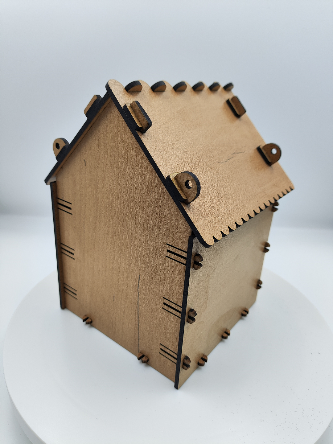 Домик для птиц скворечник, из лхдф, самосборный собранный дом для скворцов и мелких птиц — фото 1