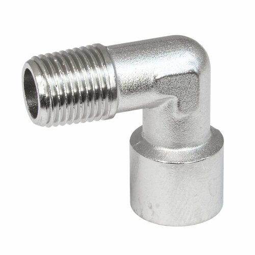 фото Фитинг угловой резьбовой ug-1/8m-1/8f для работы с жатым воздухом и жидкостью pi tools