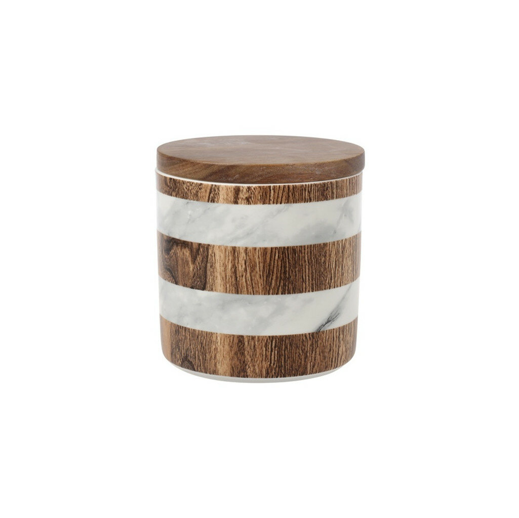Банка Home & Style для сыпучих продуктов Wood&Marble 12х115 см 07 л