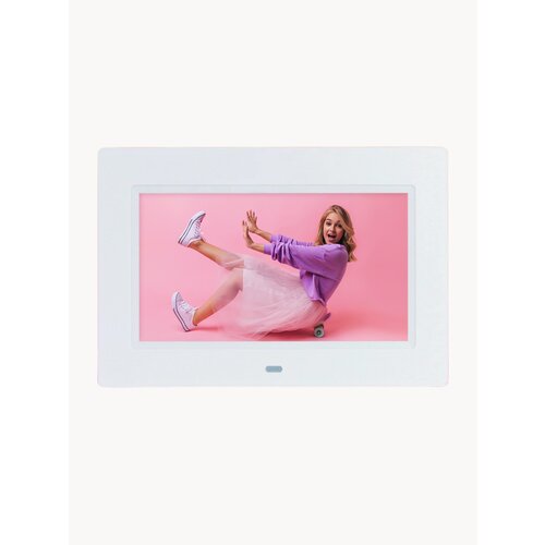 Цифровая фоторамка 7 дюймов встроенный будильник календарь и часы 3455₽