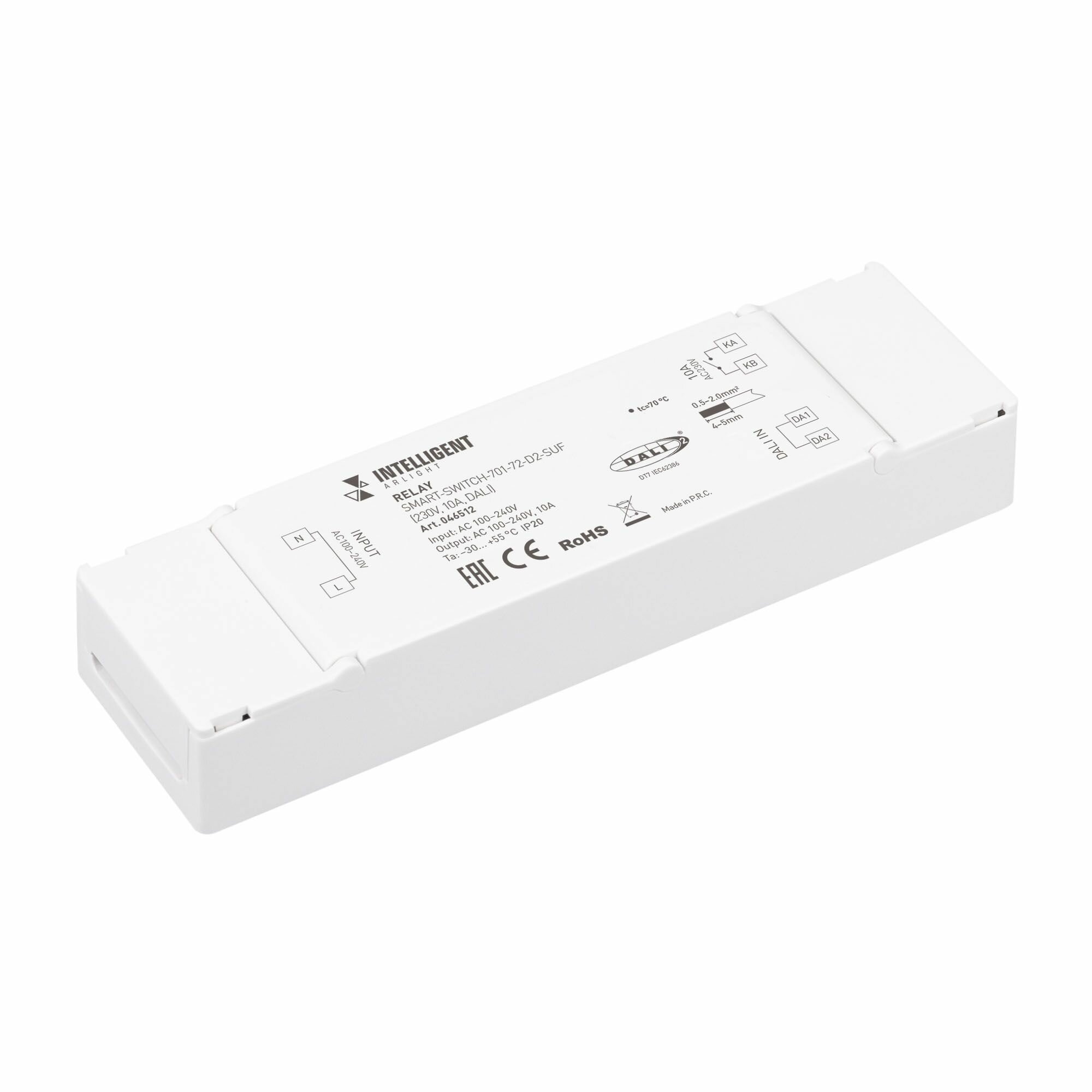 Релейный модуль SMART-SWITCH-701-72-D2-SUF (230V, 10A, DALI)