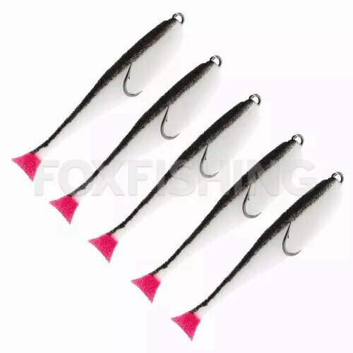 Поролоновые рыбки Контакт Незацепляйка 12см бело-черная 5 шт.