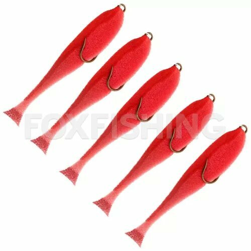 Поролоновые рыбки Контакт Незацепляйка 8см Красный 5 шт.