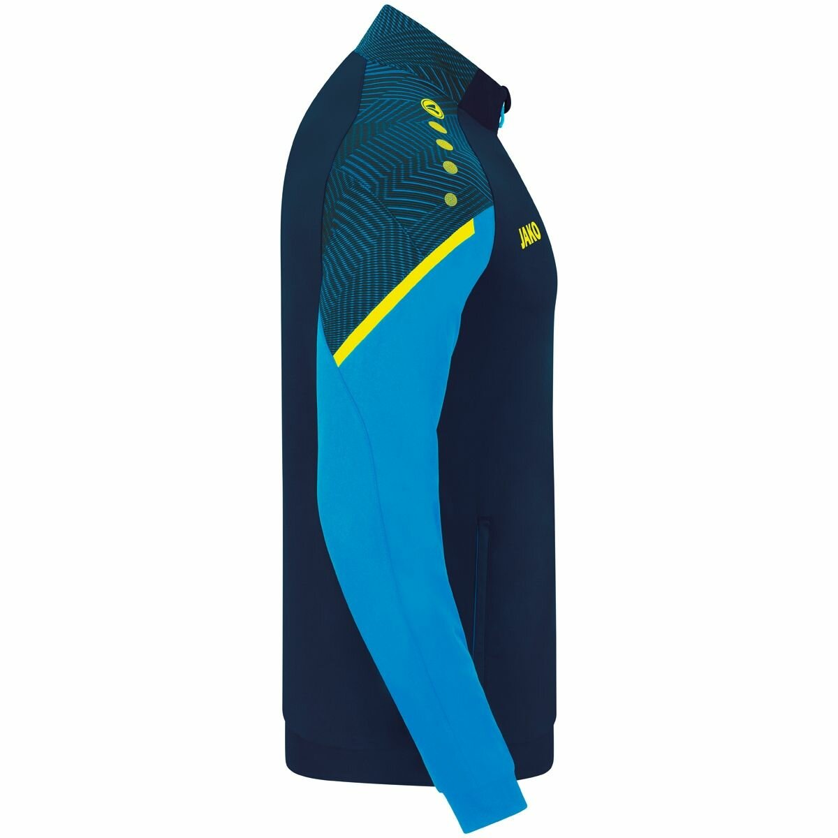 Куртка спортивная JAKO Базовая коллекция, размер L, желтый, голубой — фото 1