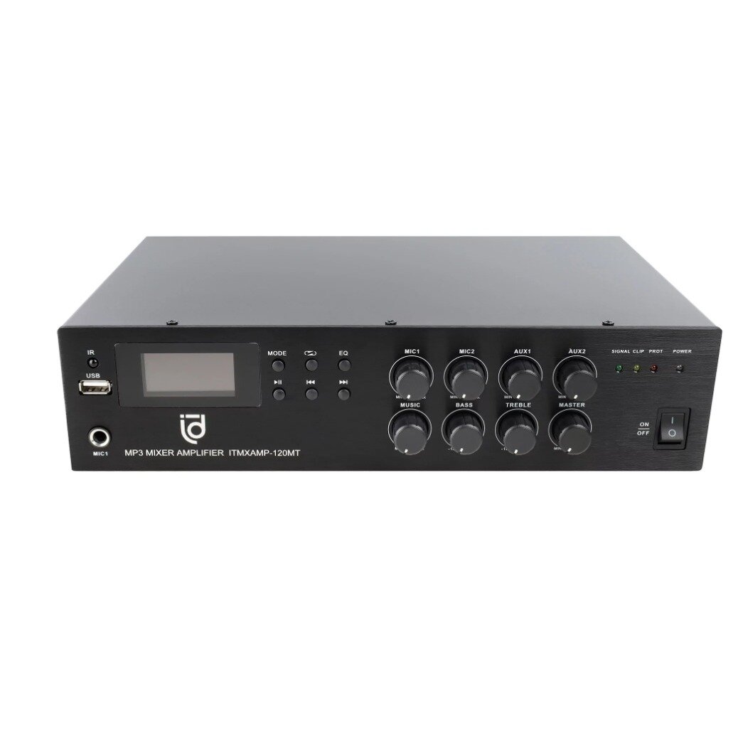 Микшер-усилитель универсальный Intrend ITMXAMP-120MT — фото 1