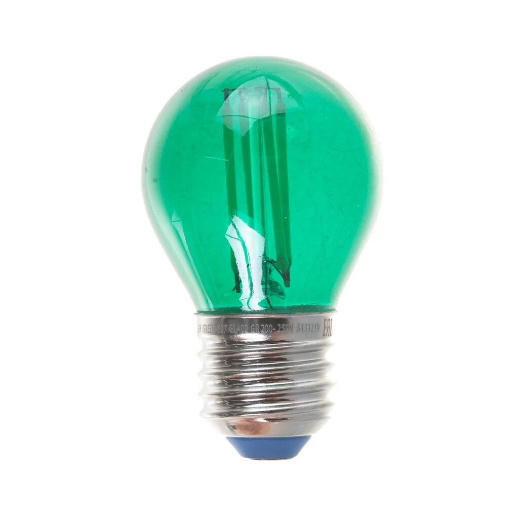 Лампа светодиодная Uniel LED-G45-5W/GREEN/E27 шар 5 Вт E27 зеленый свет