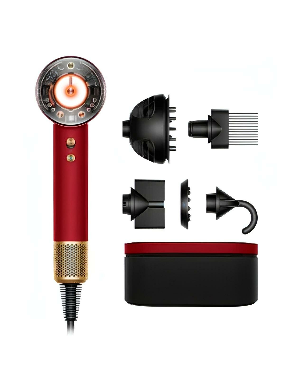 Фен Dyson Supersonic HD16 Nural Red Velvet/Gold