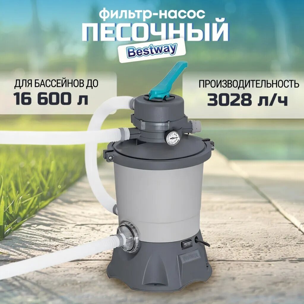 Фильтр-насос песочный BestWay 58515 для бассейнов самовсасывание 220В