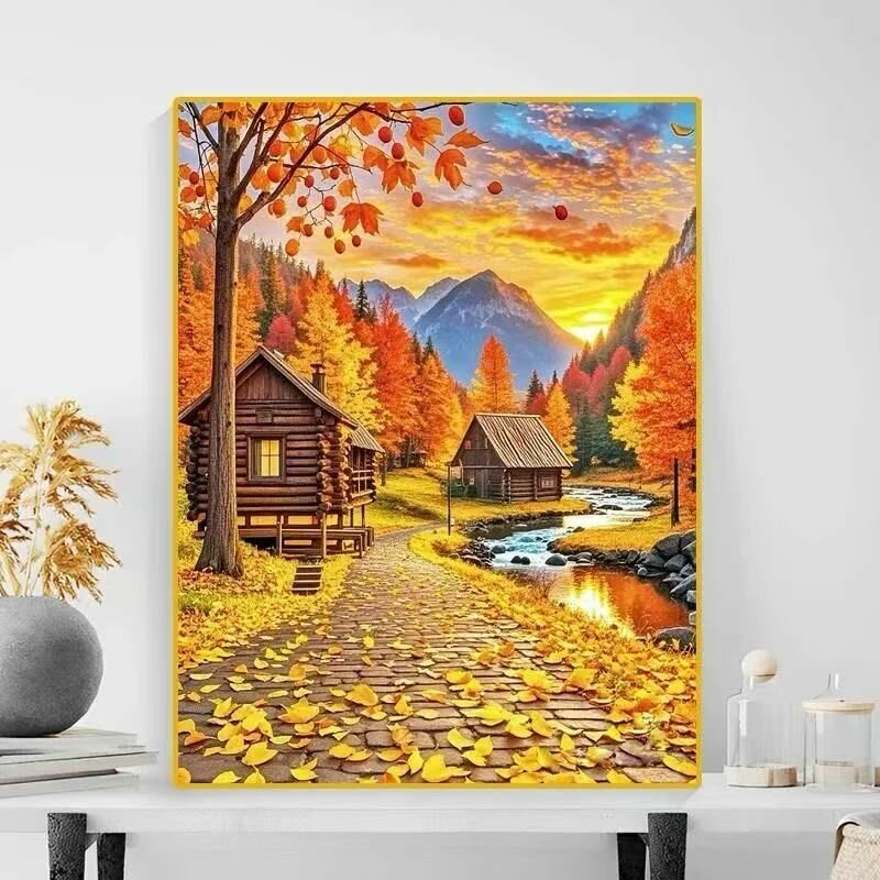 Набор для вышивания крестом 11CT, канва 50x60 см / готовая вышивка 40x50 см