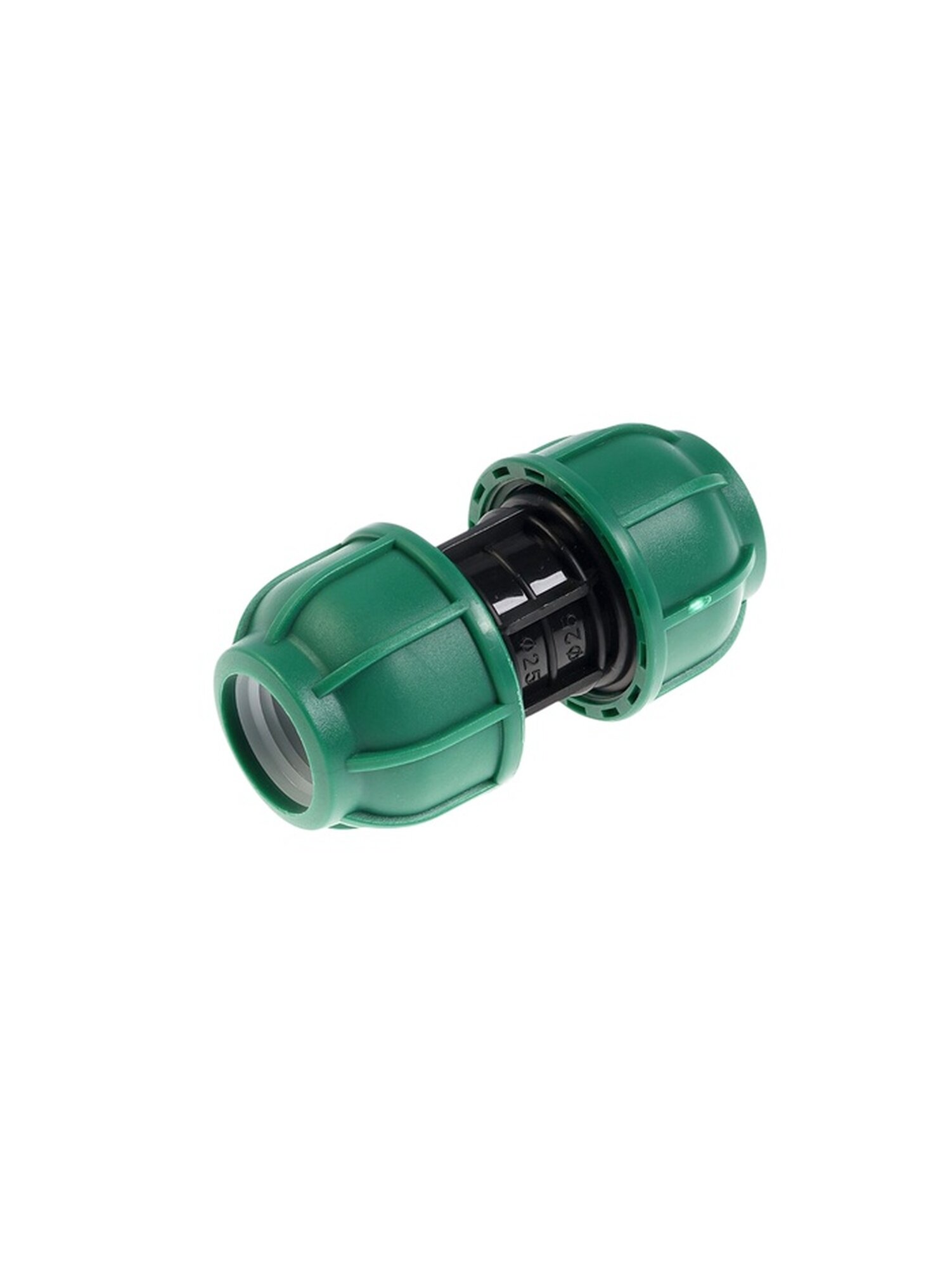 Муфта ZEIN ПНД обжим-обжим цанга компрессионная для воды 25 мм