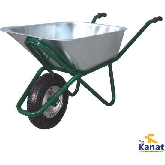 Тачка Kanat Pro 100 л, оцинкованная, в разобранном виде (KPGD-578)