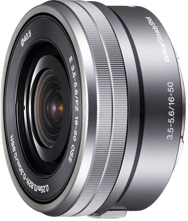 Объектив Sony SEL-P1650 PZ E 16-50 mm F/3.5-5.6 OSS , Silver