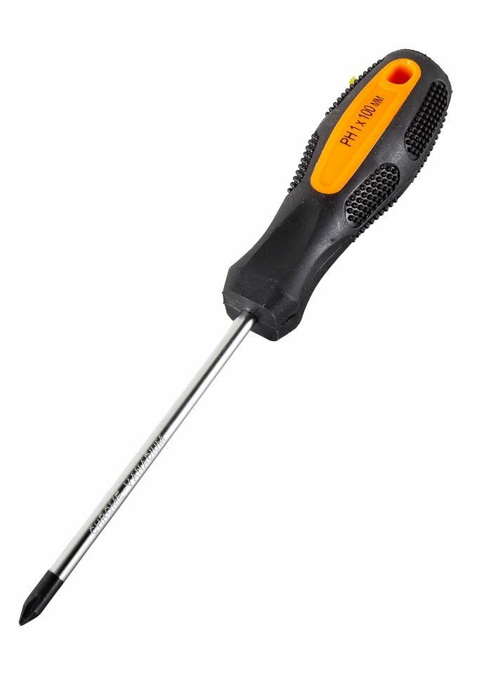 Отвёртка крестовая вихрь PH1 100мм