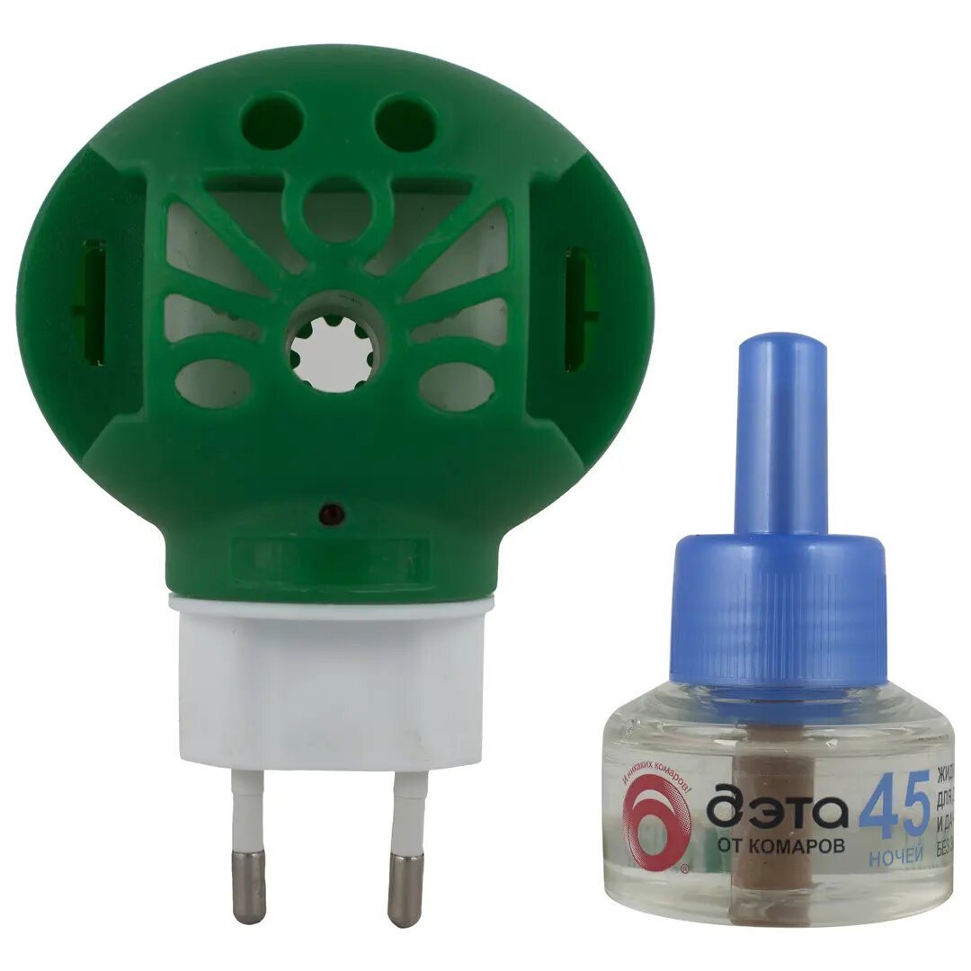 Комплект от комаров: фумигатор + жидкость 45 ночей 30 мл