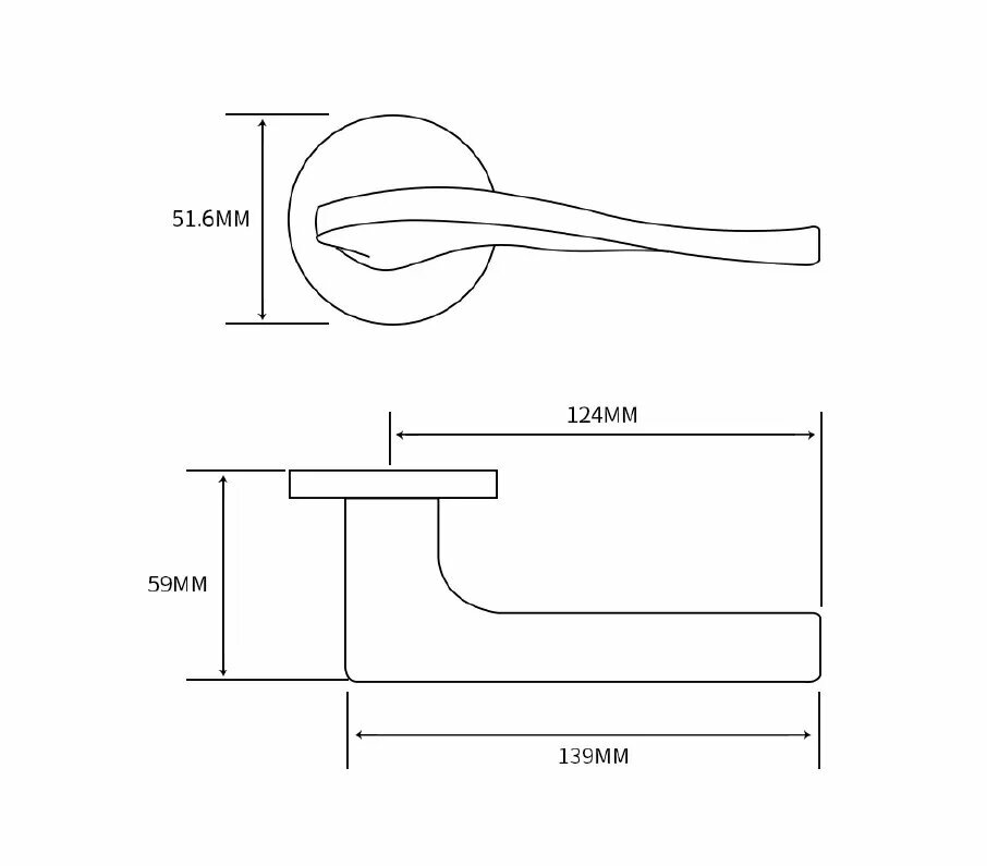 Дверные ручки Edson , цвет никель - фото №4