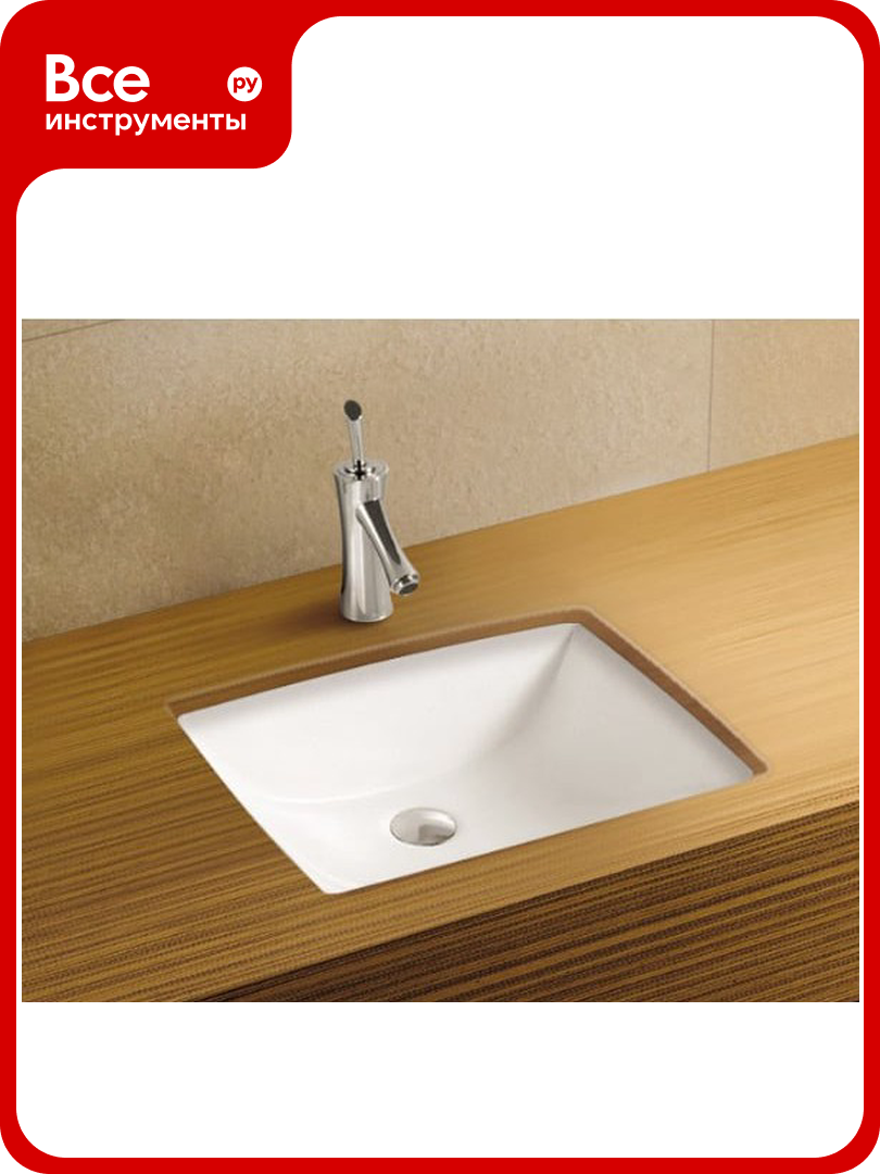 Врезная раковина WeltWasser WW DEILBACH 6007 460х330х180 10000003895