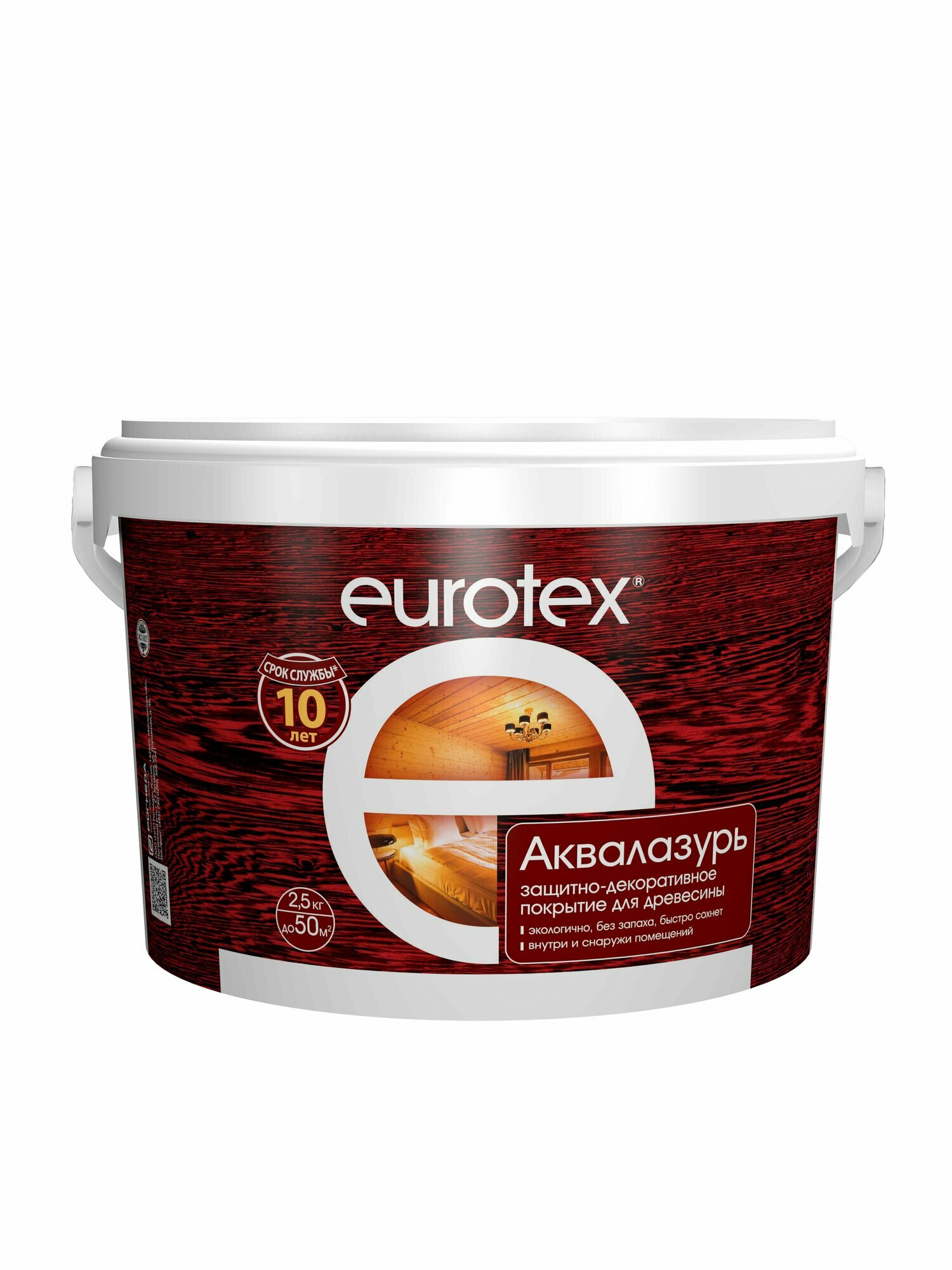 Евротекс защитно декоративное покрытие для древесины олива 25 кг