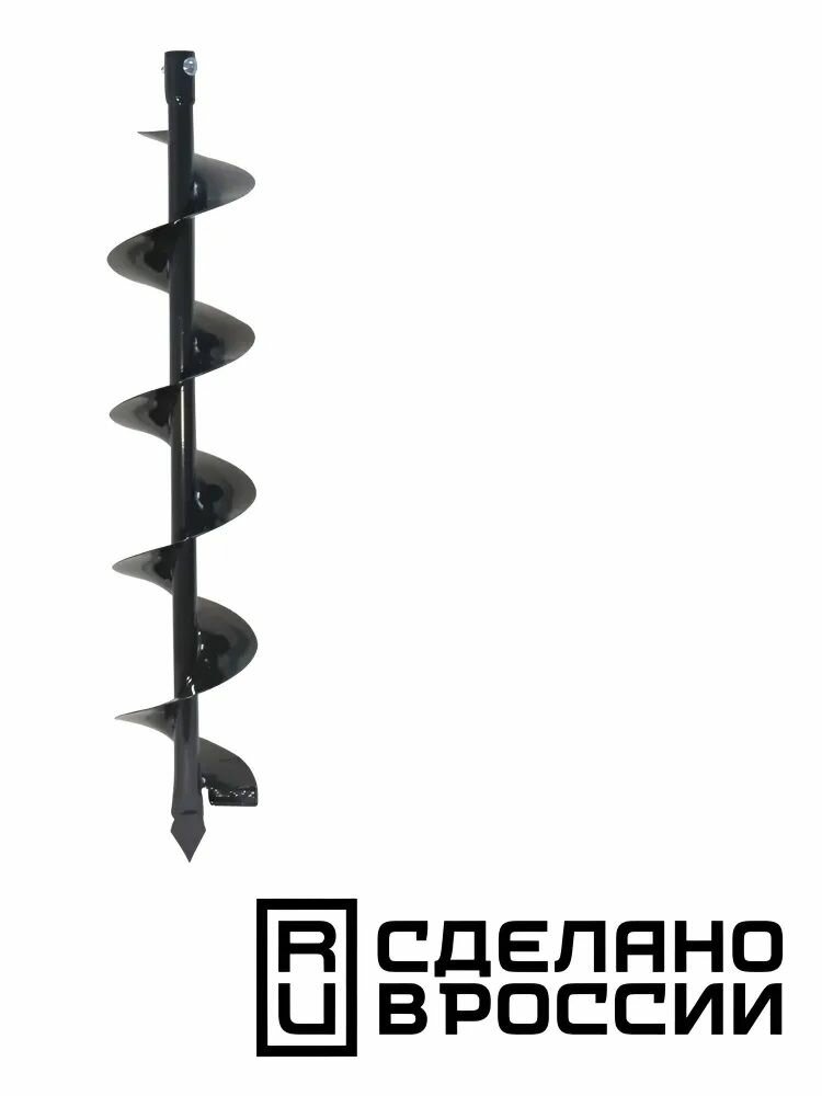 Шнек для грунта диаметр 100 мм длина 930 мм соединение 20 мм