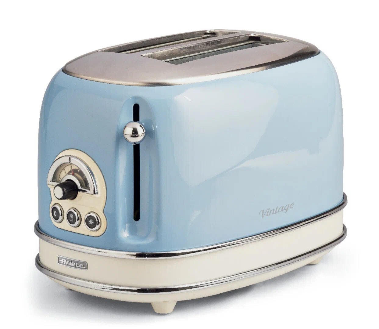 Тостер Ariete Vintage 0155 15 Celeste  голубой  механическое управление