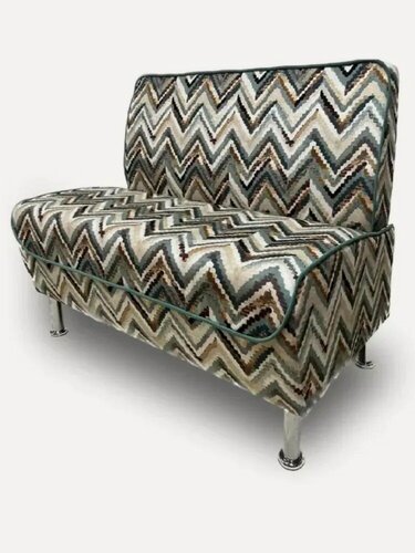 Изображение товара Диван прямой микс 99х65х84 см, нераскладной, волна полностью велюр