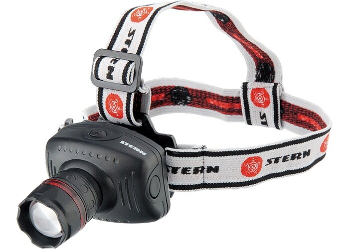 Stern 90565 Фонарик с креплением на голову 1 сверхяркий светодиод 1 Вт (3 ААА)