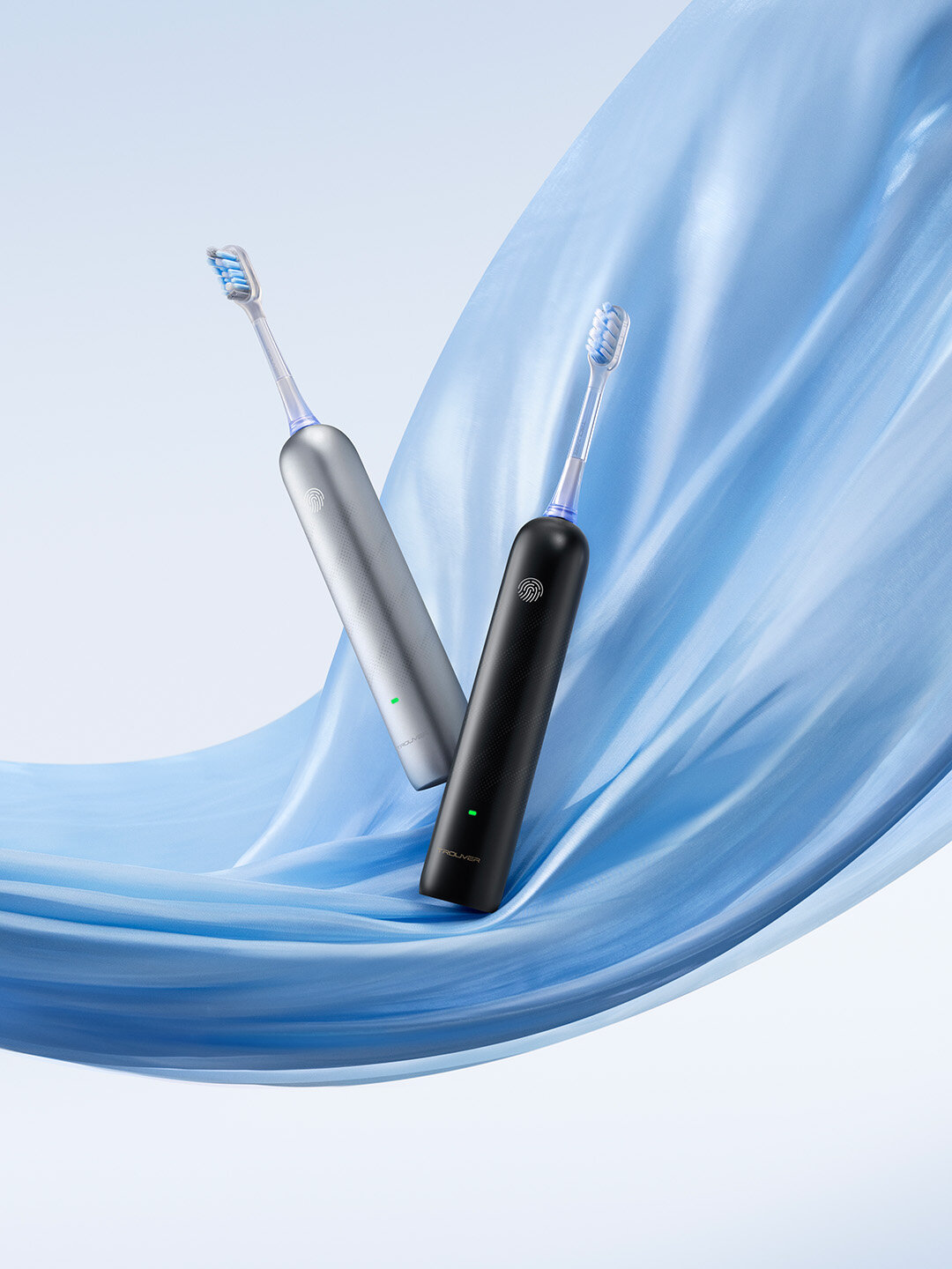Электрическая зубная щетка Trouver "Fresh Pro Electric Toothbrush", цвет серебристый, серая