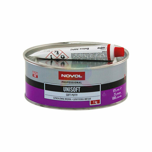 Шпатлевка NOVOL UNISOFT 2 шт бежевый 1800 г 1800 мл 1200₽