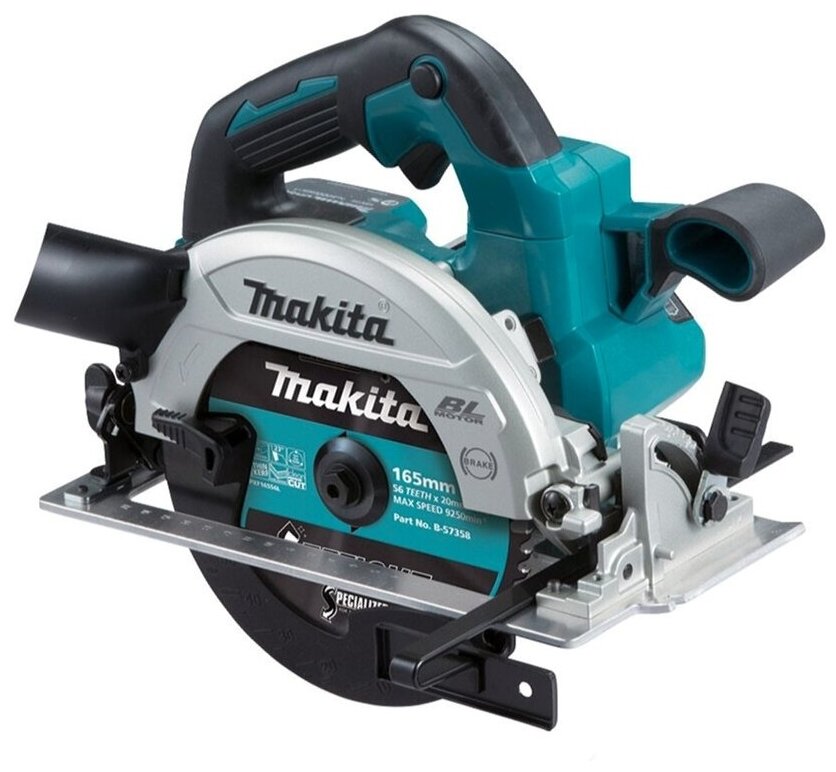 Дисковая пила аккумуляторная Makita DHS660Z без АКБ и ЗУ 18 В бирюзовый