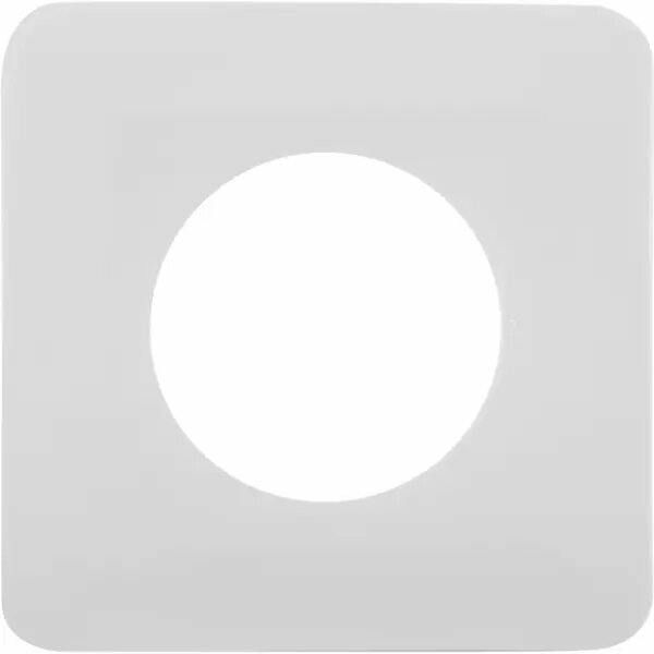 Накладка для розетки №1 1 пост цвет белый