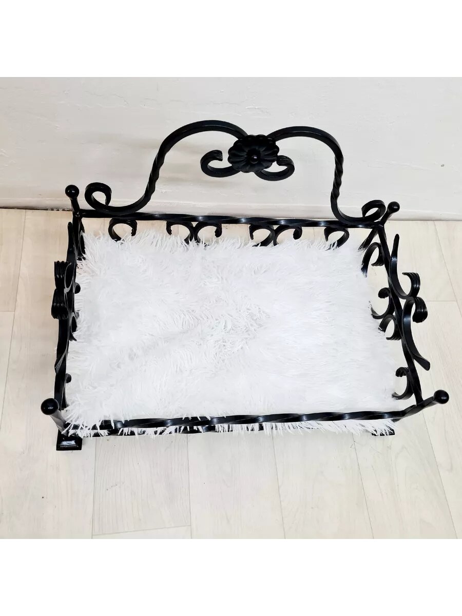 Лежанка для Кошек и Собак, Студия кованой мебели Нива, цвет черный — фото 1