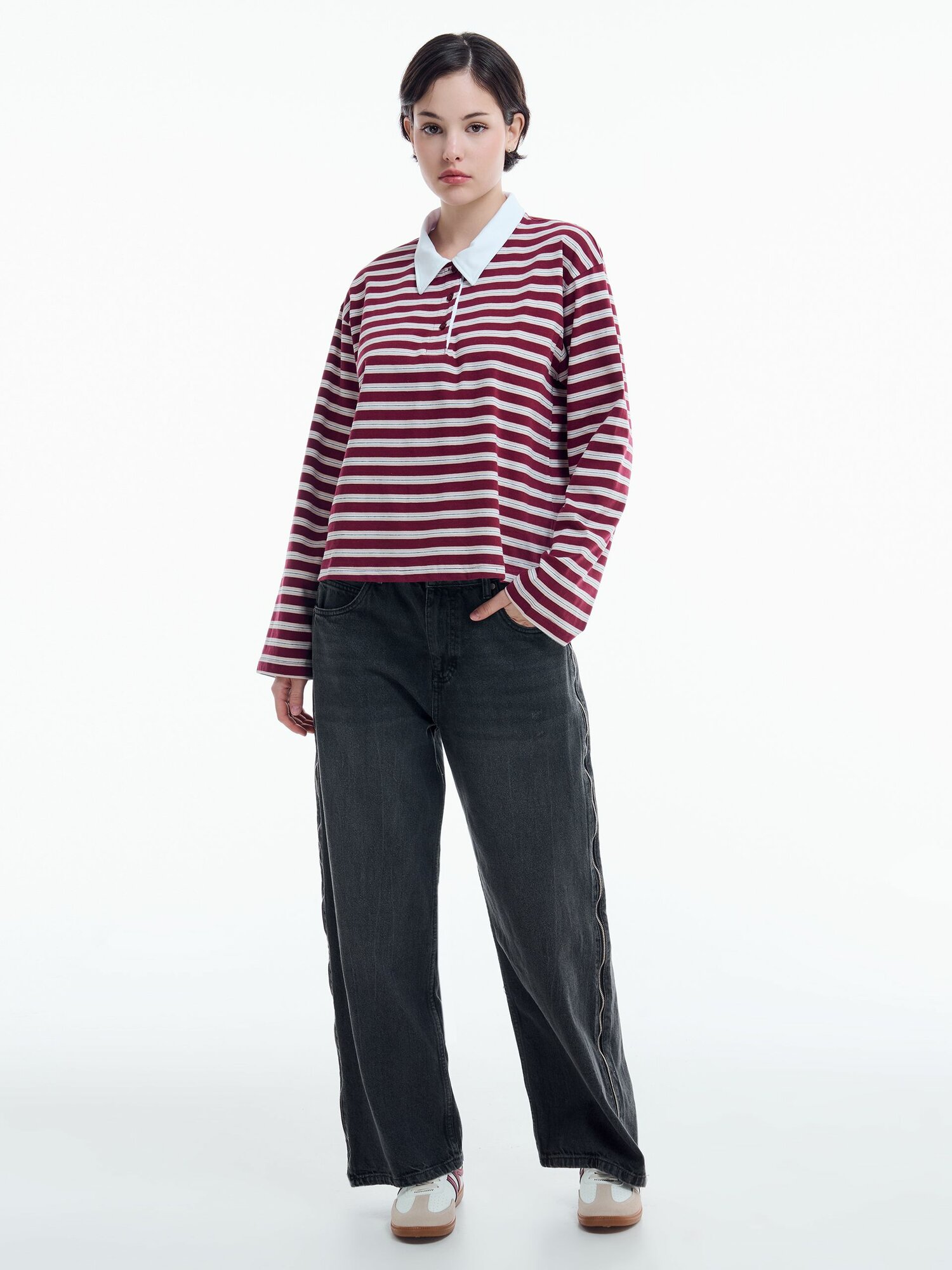 Поло спортивное ТВОЕ, размер M, бордовый — фото 1