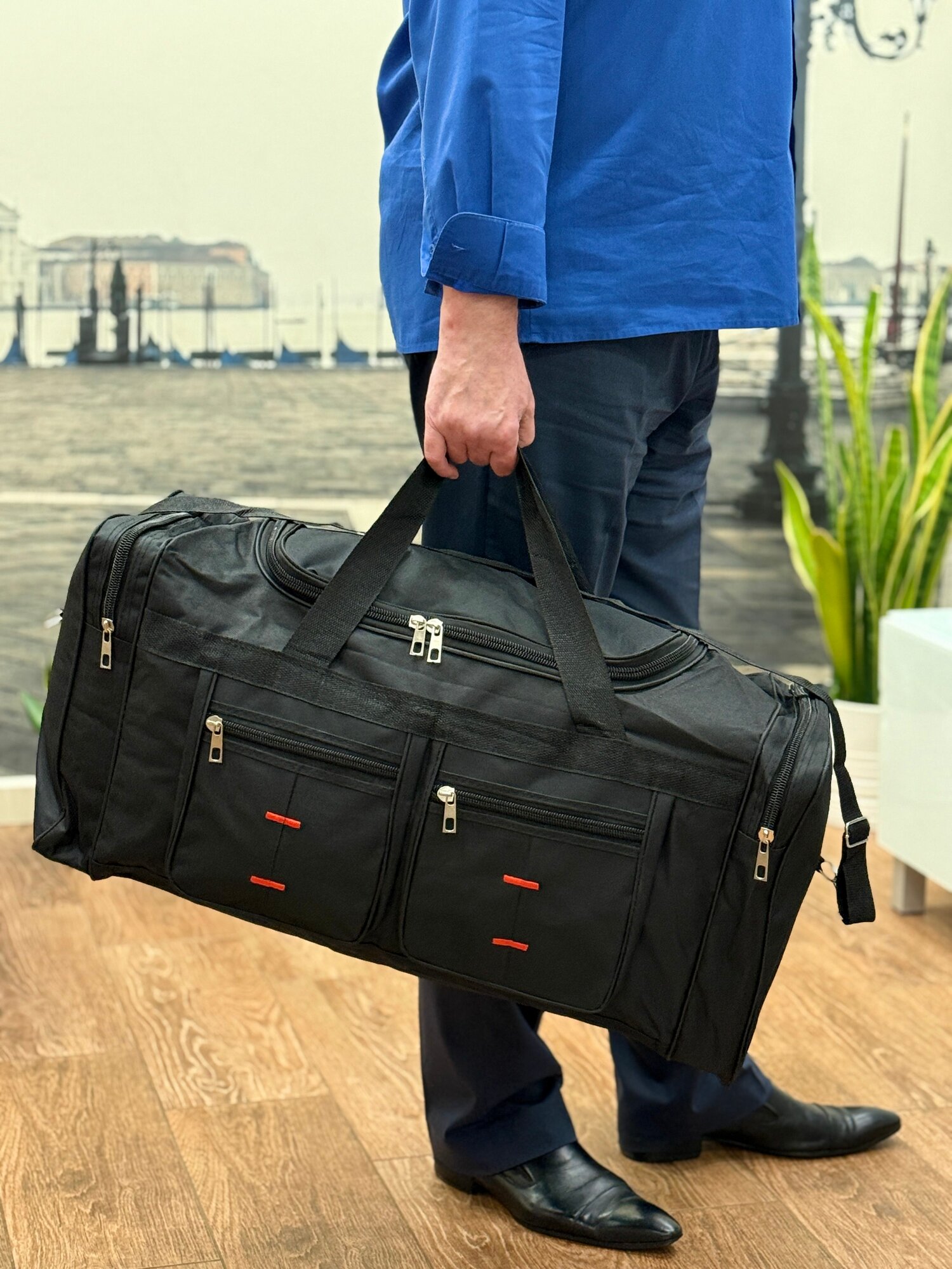 Сумка , 60 л, 25х34х70 см, черный