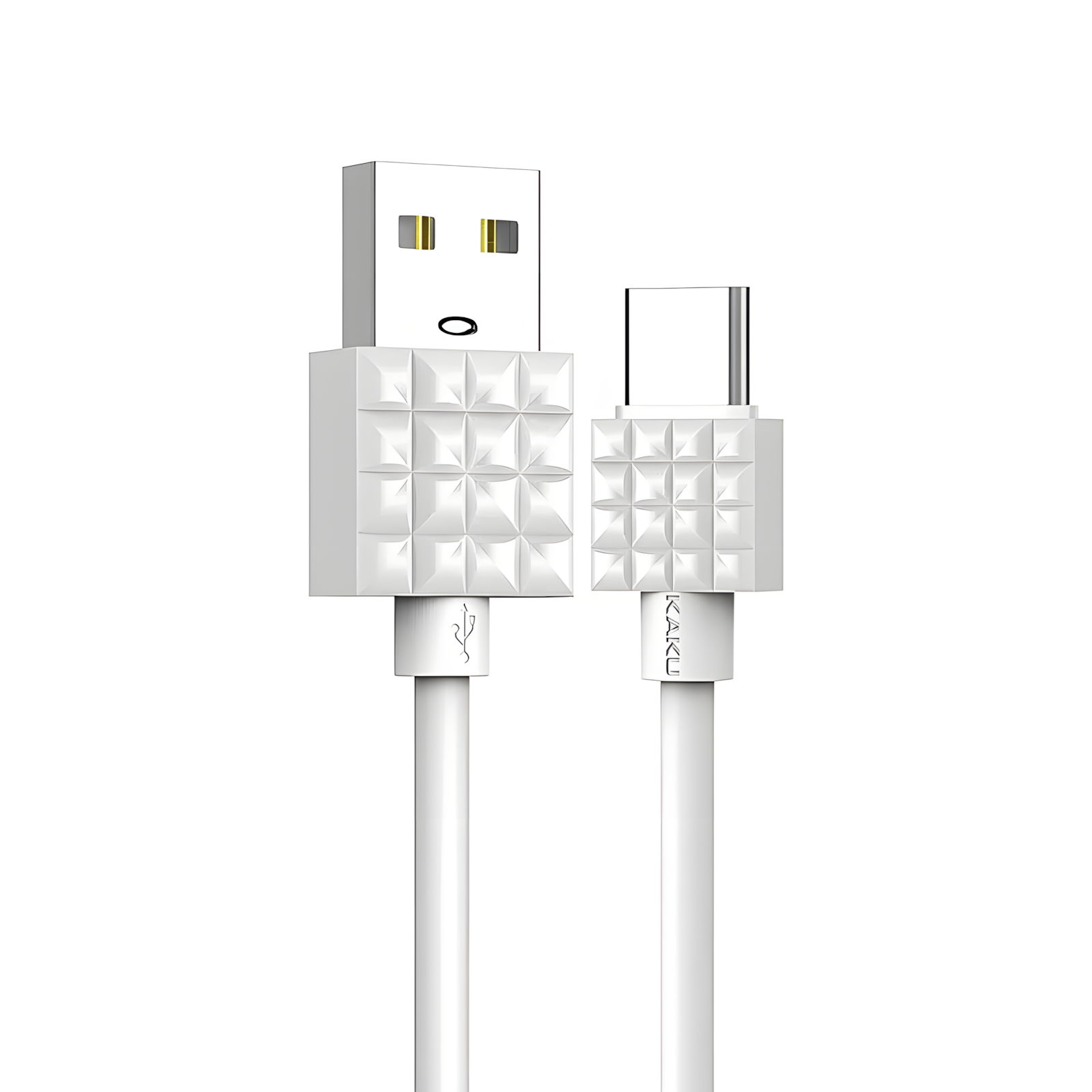 Кабель USB KAKUSIGA KSC-328 Type-C, зарядка, передача данных, быстрый, белый, универсальный