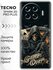 Чехол для Tecno Spark 20 Pro Plus с принтом Скелет карты (Техно С...