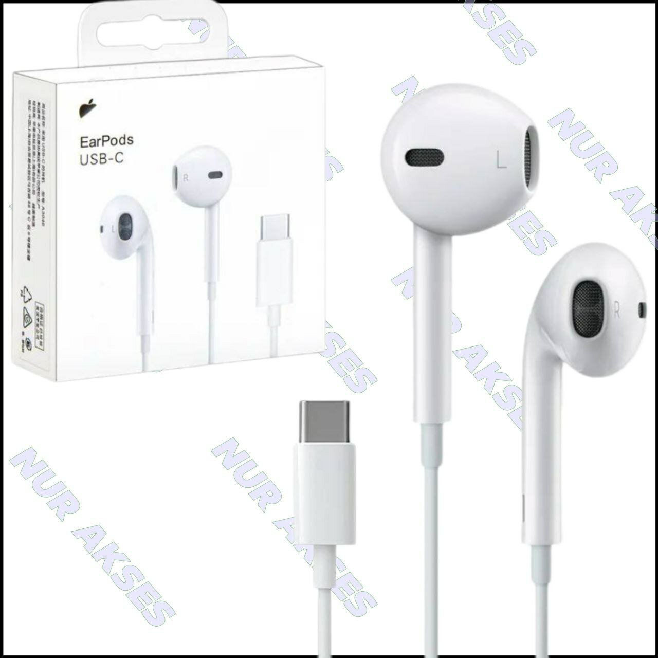 Наушники EarPods, проводные, для iPhone 15/15 Pro/15 Pro Max/16/16 Pro/16 Pro Max