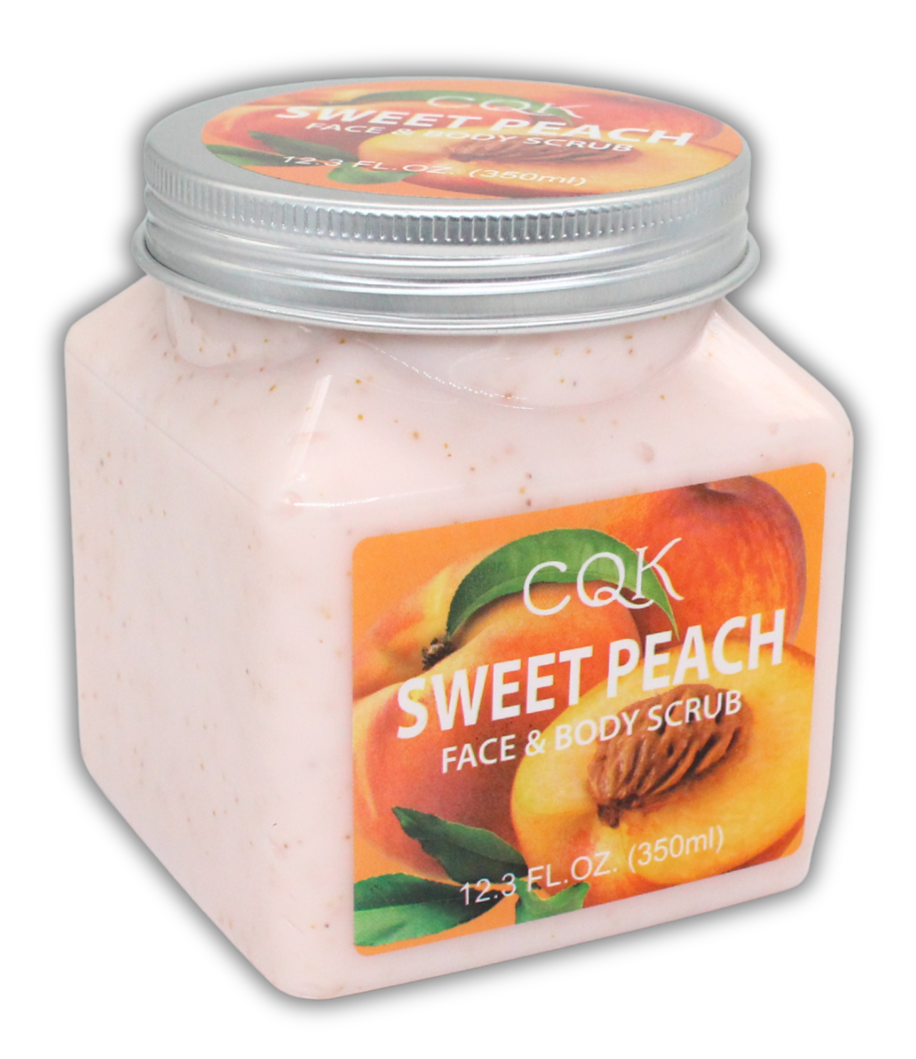 Скраб для лица и тела CQK, 350 мл, рис, персик, клубника, черника — фото 1