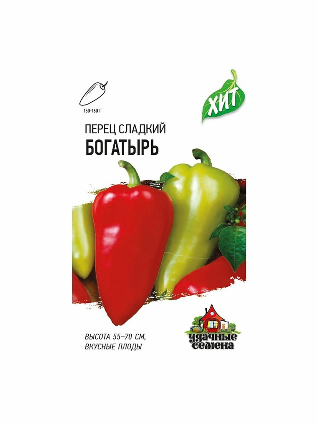 Семена Перец сладкий Богатырь среднеспелый Гавриш - ХИТ х3 1 пачка - 0.2г семян