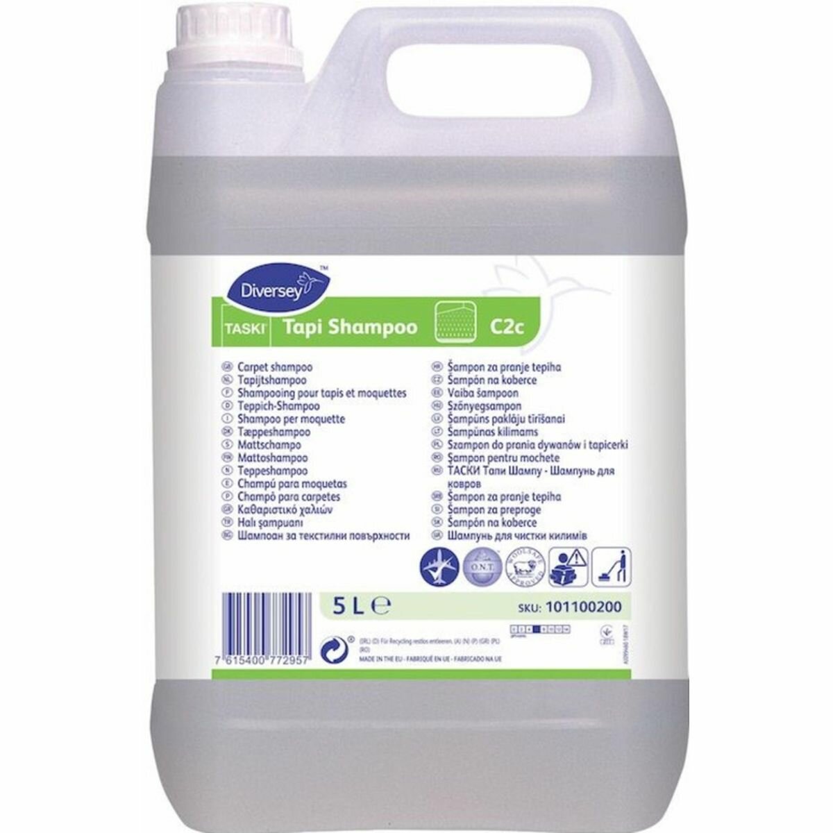 Промышленная химия Diversey Taski Tapi Shampoo  5л  средство для очистки ковровых покрытий  2шт 